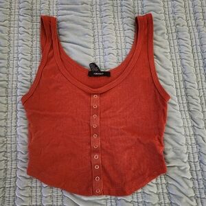Forever 21 Burnt Orange Cropped Tank Size Small - EUC